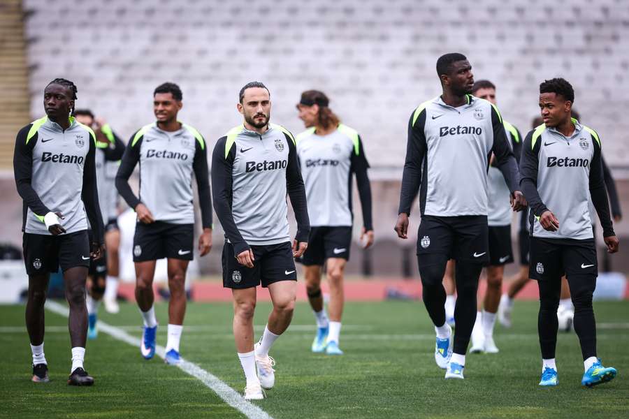 O plantel do Sporting no Jamor O plantel do Sporting no Jamor