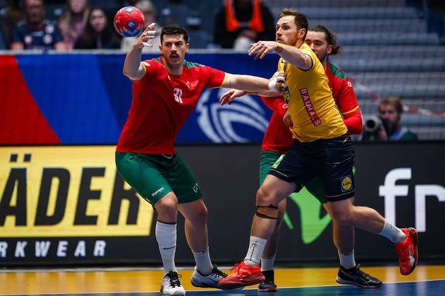 Portugal empatou 37-37 com a Suécia