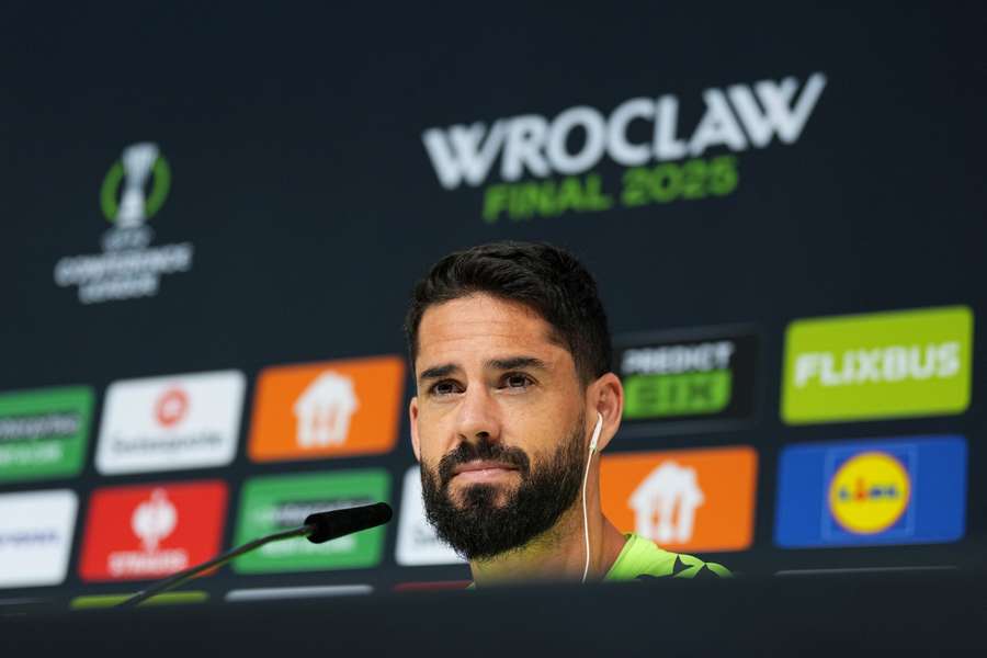Isco, en la previa de la final de la Conference League