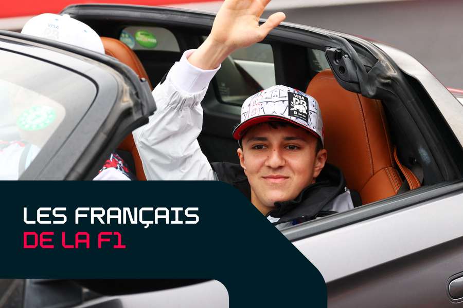 Isack Hadjar ce week-end lors de la parade des pilotes.