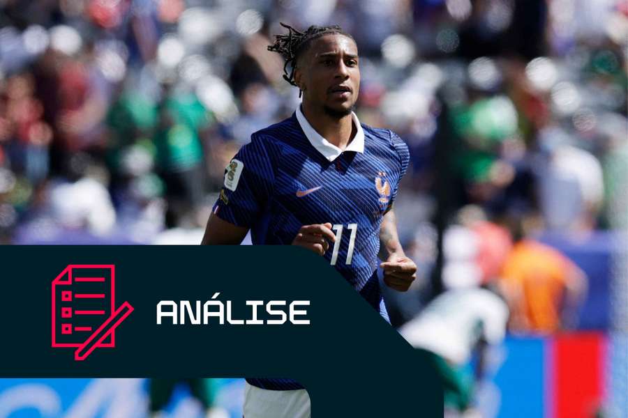 Michael Olise frente ao Senegal na terça-feira à noite