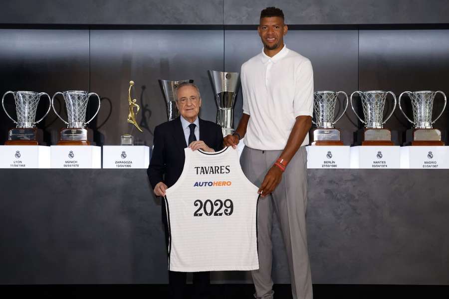 Florentino Pérez com Edy Tavares