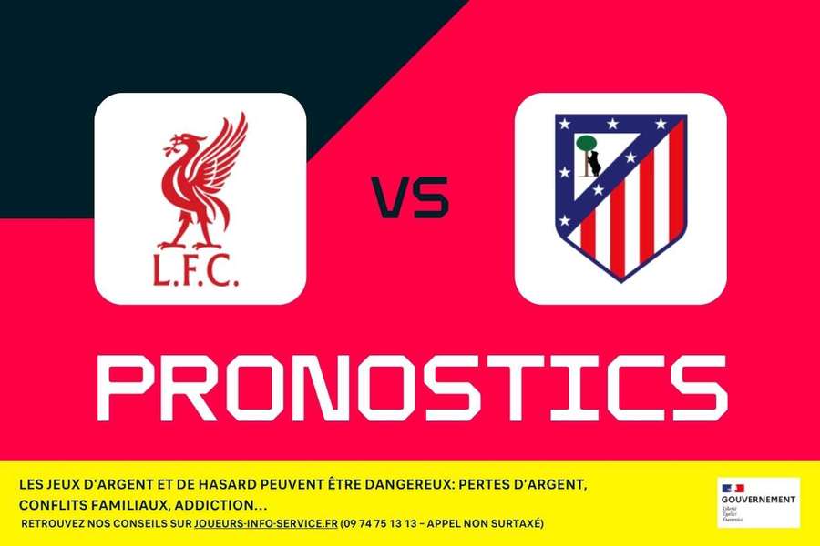 Liverpool - Atlético de Madrid : pronostics, meilleurs paris et cotes (Ligue des champions) Liverpool - Atlético de Madrid : pronostics, meilleurs paris et cotes (Ligue des champions)