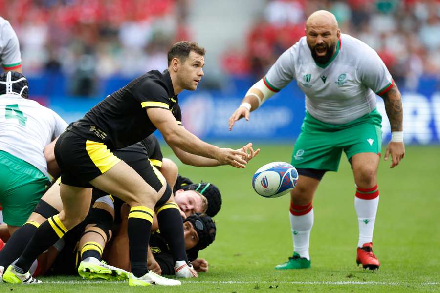 Wales in action against Portugal