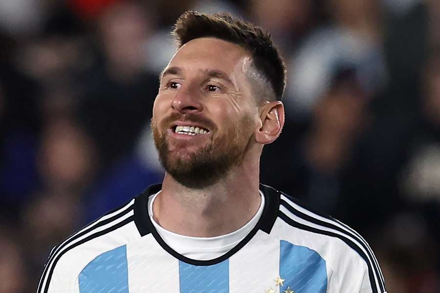 Lionel Messi em ação pela Argentina