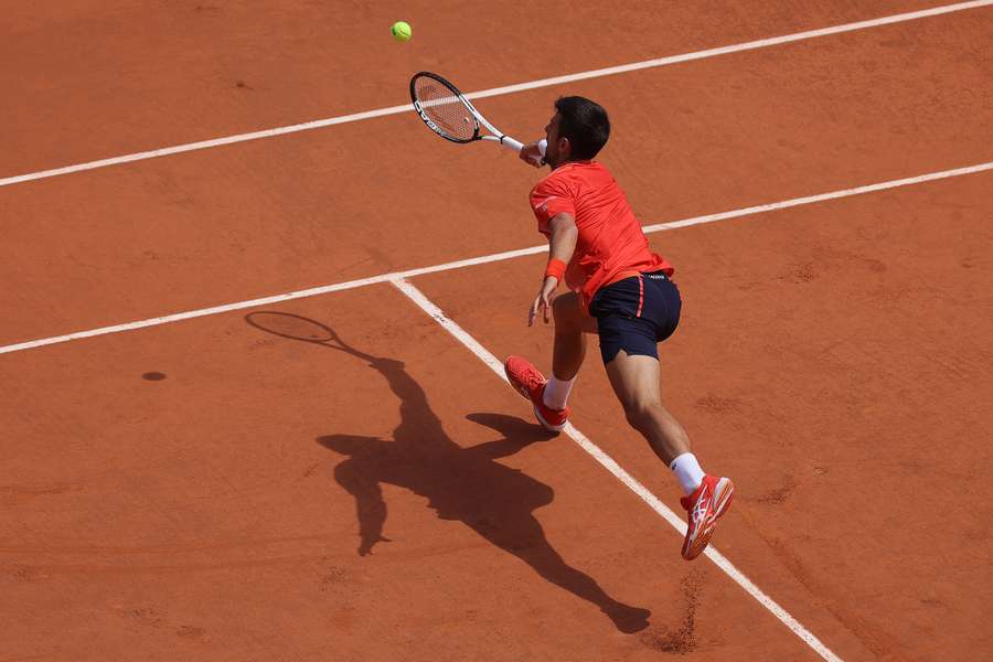 Durante o primeiro set o ténis de Djokovic foi irresistível.