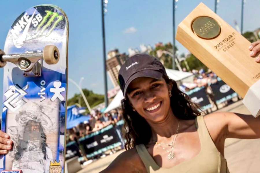 Rayssa Leal agradeceu ao público de Porto Alegre pelo apoio na competição