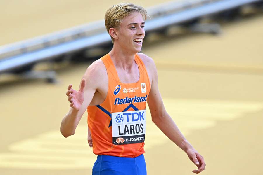 Niels Laros  op het WK atletiek van afgelopen jaar, in Budapest