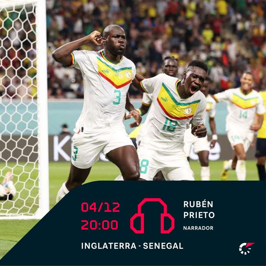 Audio comentarios del Inglaterra-Senegal