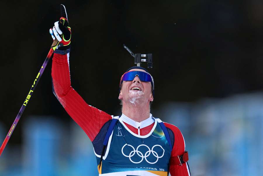 Johan-Olav Botn nach seinem Olympiasieg