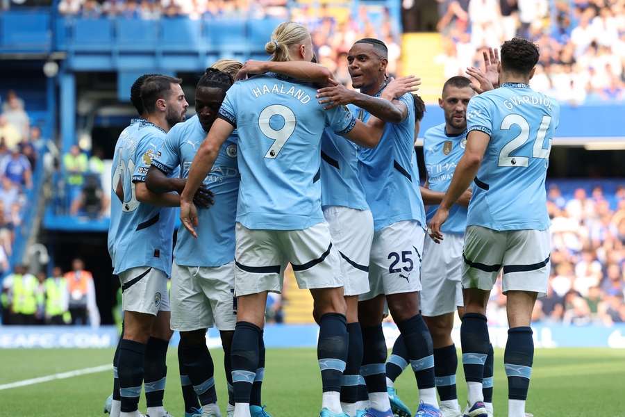 Haaland maakte de 0-1 tegen Chelsea voor ManCity