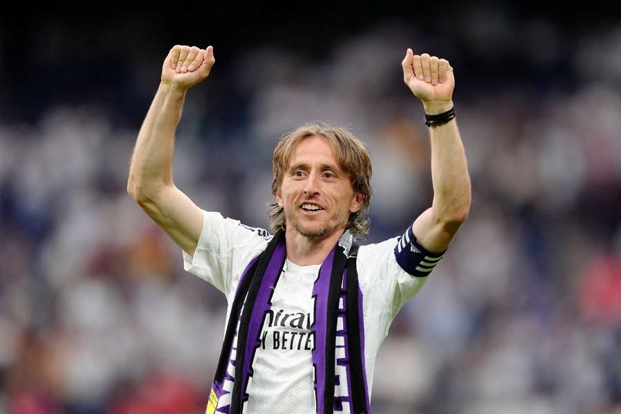 Modric, en el Bernabéu