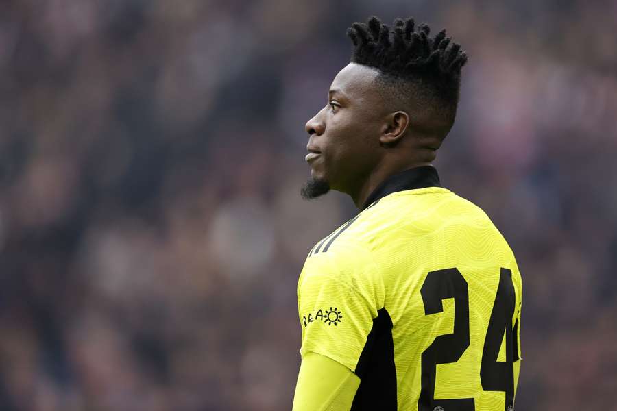 André Onana in het shirt van Ajax