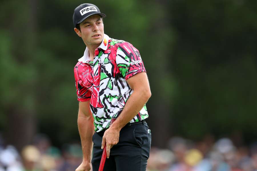 Hovland in action at the Masters