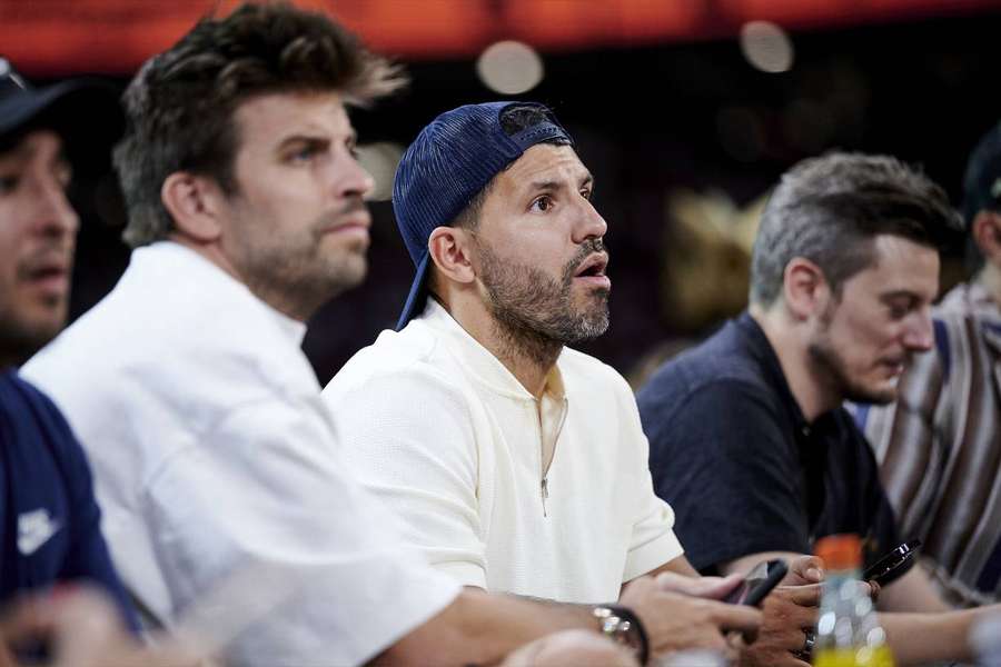 Agüero y Pique en un evento de la Kings League