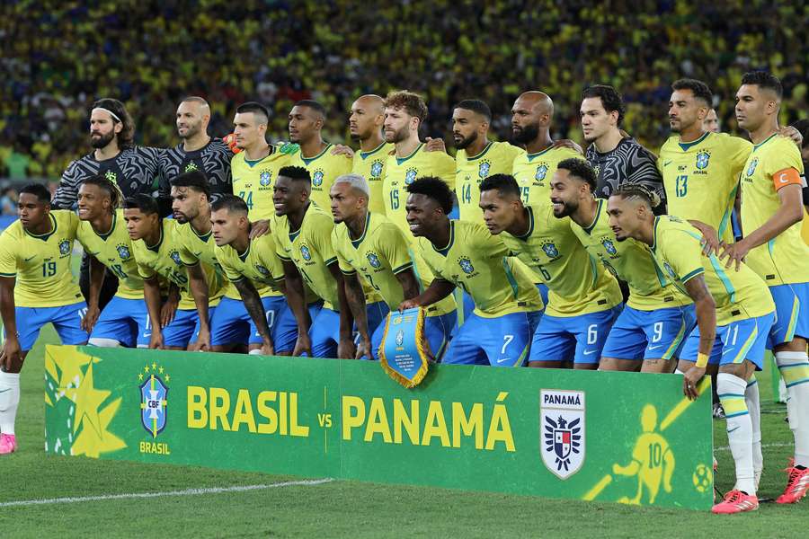 Seleção Brasileira antes do amistoso contra o Panamá Seleção Brasileira antes do amistoso contra o Panamá