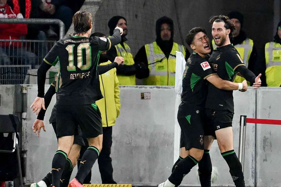 A festa dos jogadores do Borussia Monchengladbach