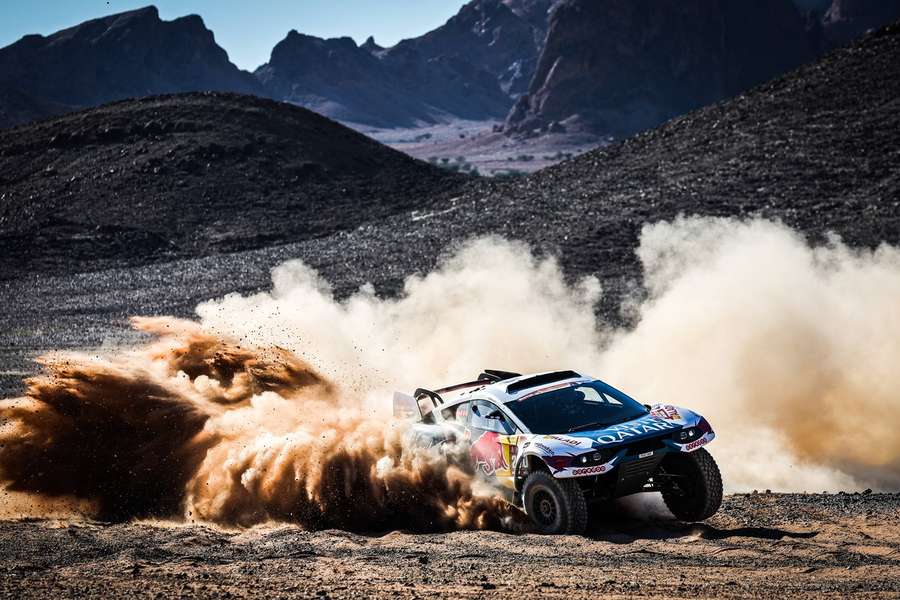 Nasser Al-Attiyah at a private test before the 2024 Dakar Rally