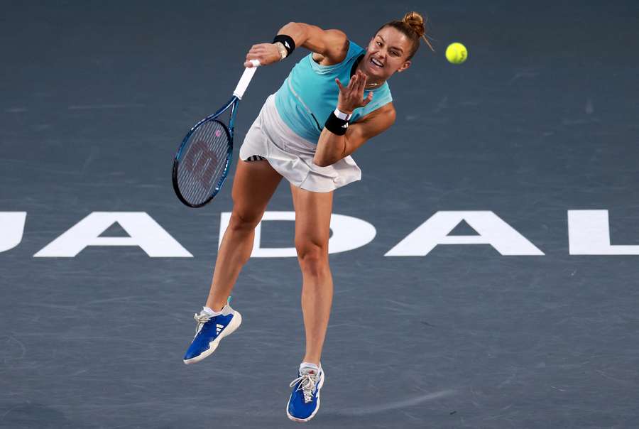 Maria Sakkari derrotou Caroline Garcia, terceira cabeça-de-chave Maria Sakkari derrotou Caroline Garcia, terceira cabeça-de-chave