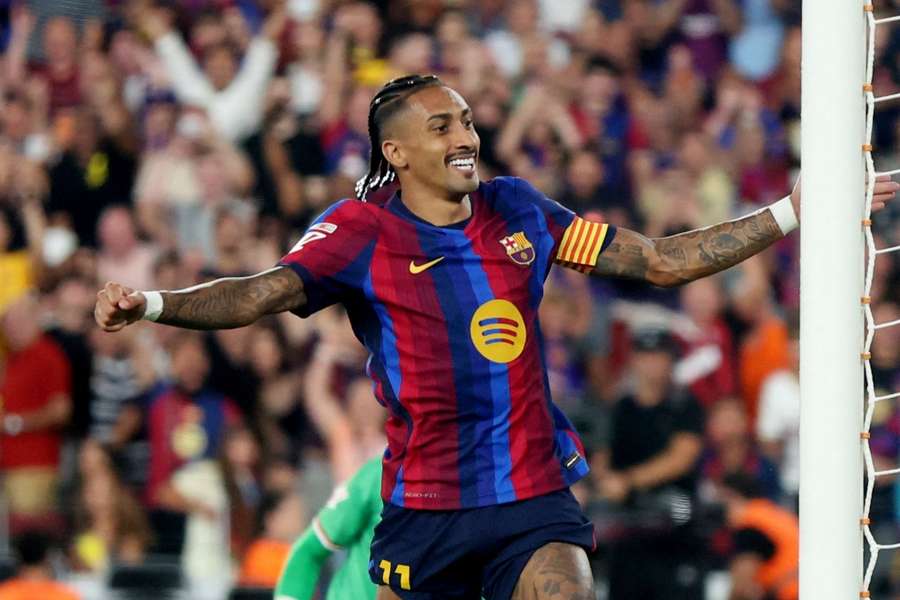 Raphinha fez dois gols em Barcelona 5x2 Rayo Vallecano Raphinha fez dois gols em Barcelona 5x2 Rayo Vallecano