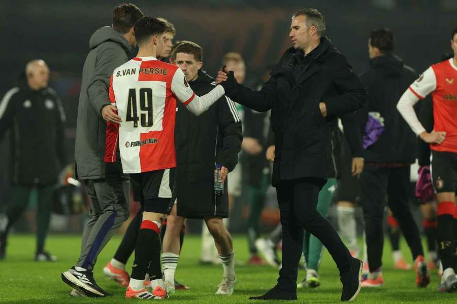 Robin Van Persie se svým synem Shaqueelem.