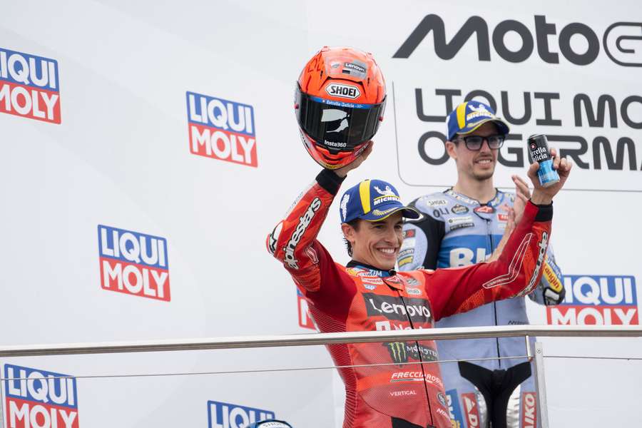 Marc Marquez festeggia la vittoria dello scorso fine settimana