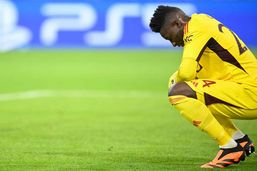 André Onana, responsable de la défaite 4-3 de Manchester United.