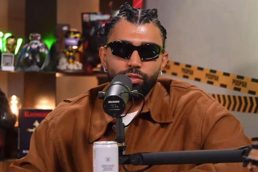 Gabriel Barbosa concedeu entrevista ao Podpah nesta segunda-feira (9)