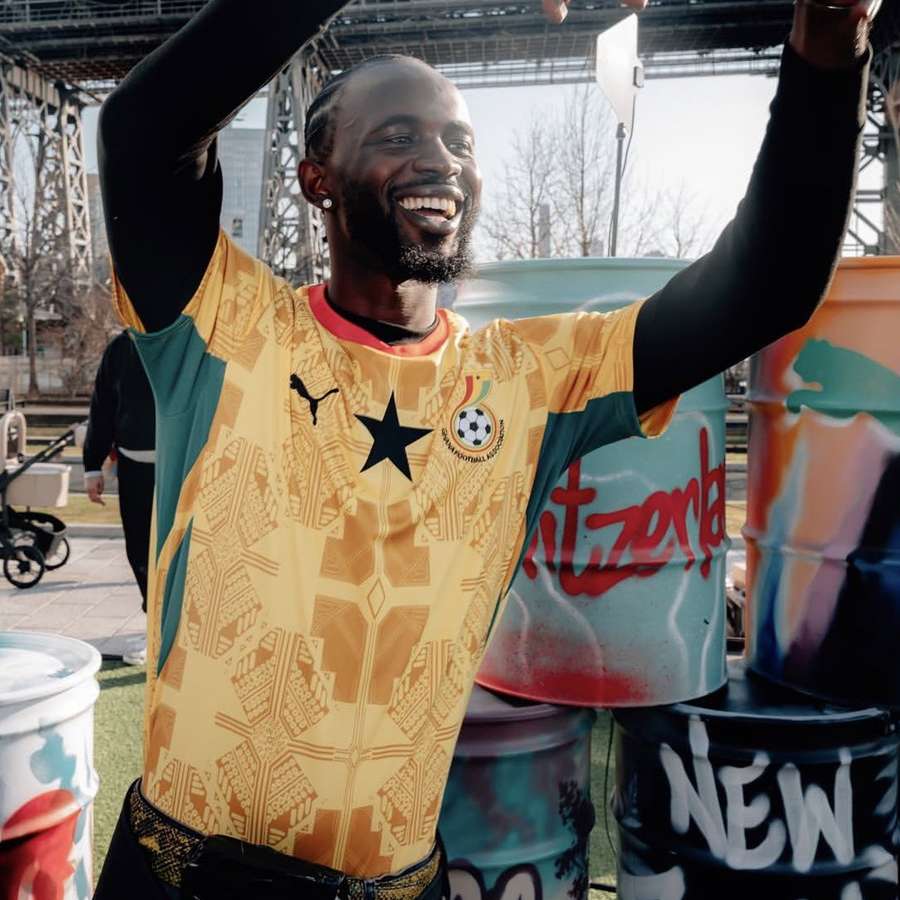 Ghana's first shirt for the World Cup