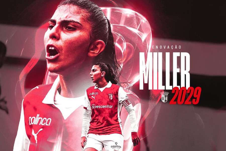 Maria Miller renova contrato com o SC Braga Maria Miller renova contrato com o SC Braga