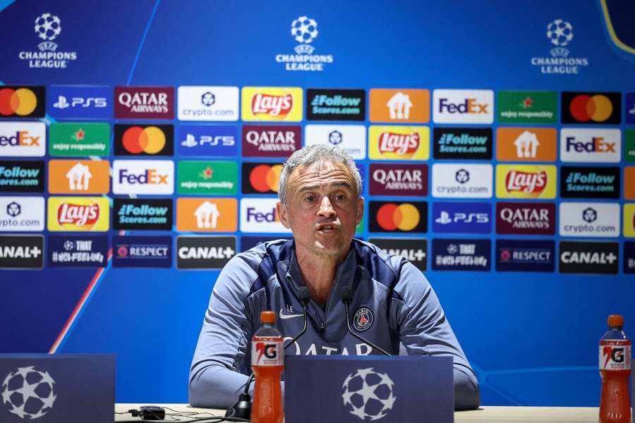 Luis Enrique en conférence de presse.