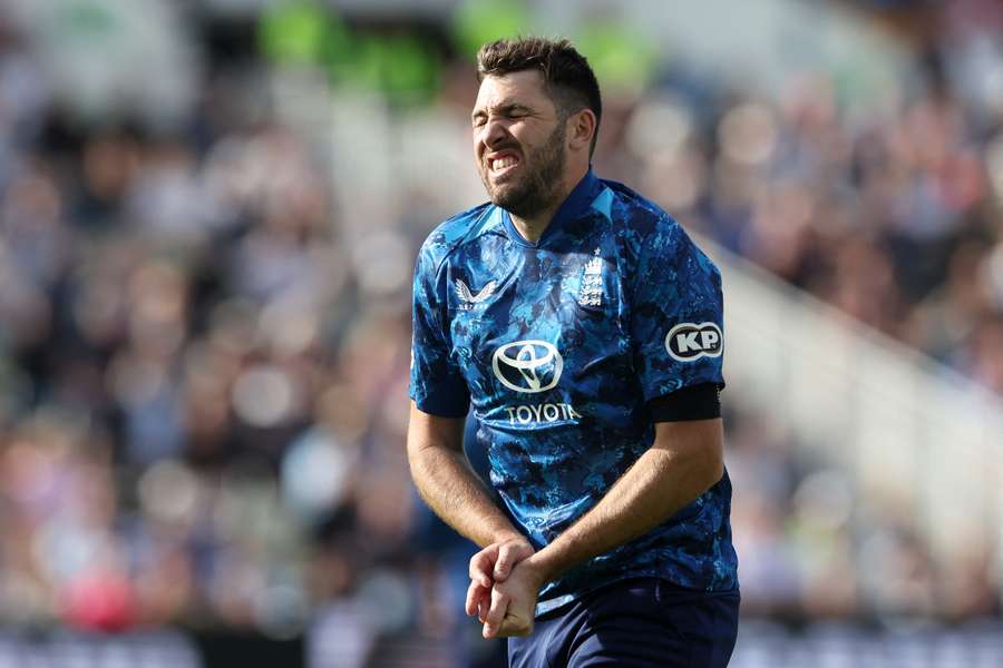 Jamie Overton injured his hand whilst attempting to take a catch during the first ODI against the West Indies at Edgbaston