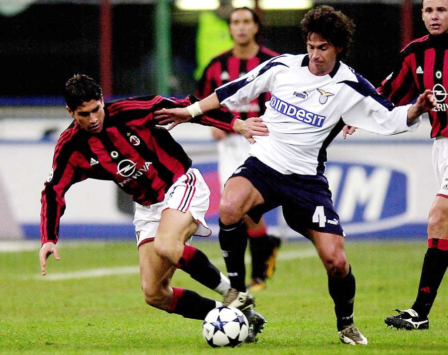 Demetrio Albertini (vpravo) v dresu Lazia.