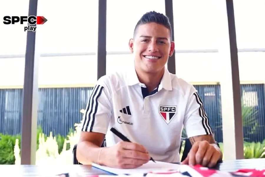 James Rodríguez firma contrato con el São Paulo