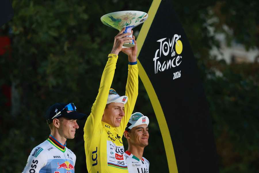 Pogacar, en el podio del Tour de Francia 2026 Pogacar, en el podio del Tour de Francia 2026