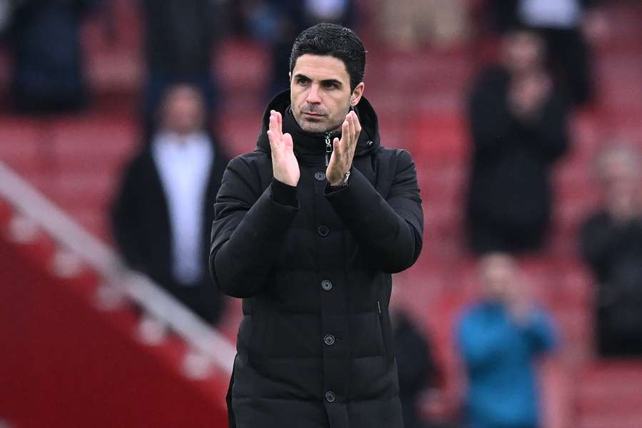 Mikel Arteta is hoping to end Arsenal's long wait for a win at Anfield on Sunday