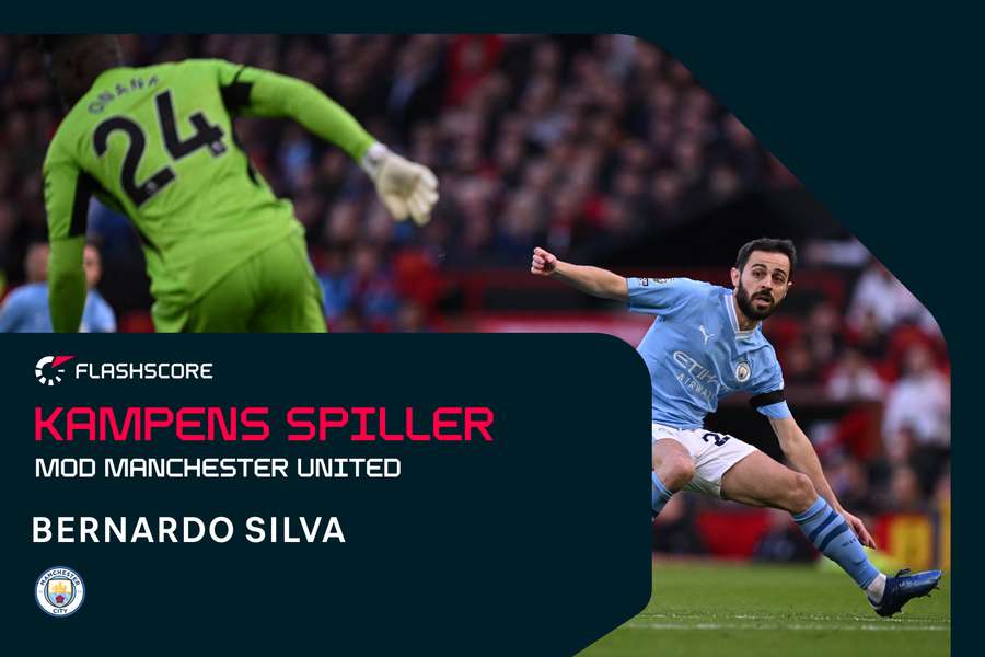 Bernardo Silva blev efter 3-0-sejren kåret som kampens spiller for Manchester City.