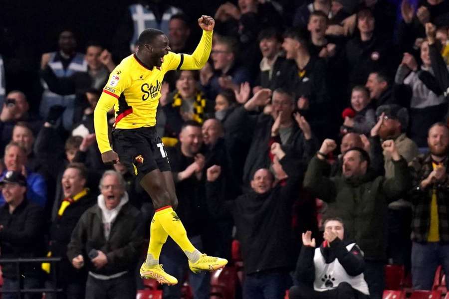 Ken Sema celebrates scoring the winning goal