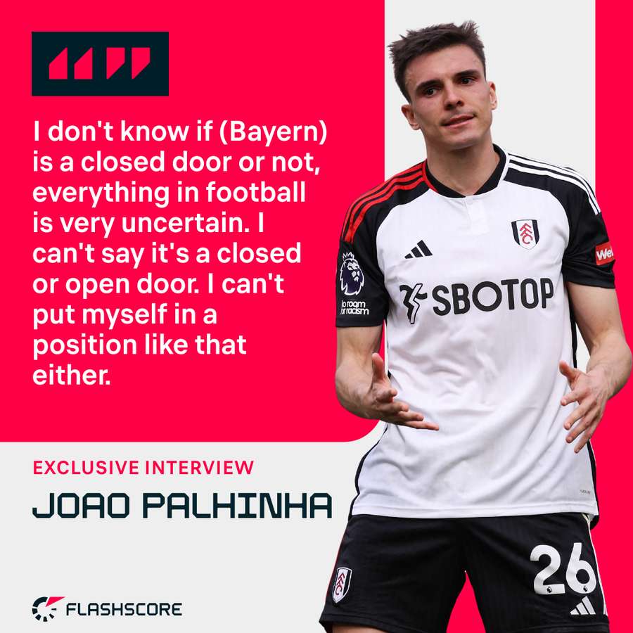 Fulham's Joao Palhinha on his potential move to Bayern