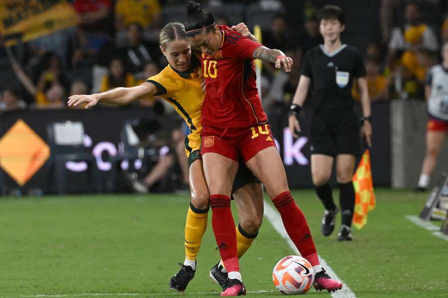 Australia came out on top in a tough match with Spain