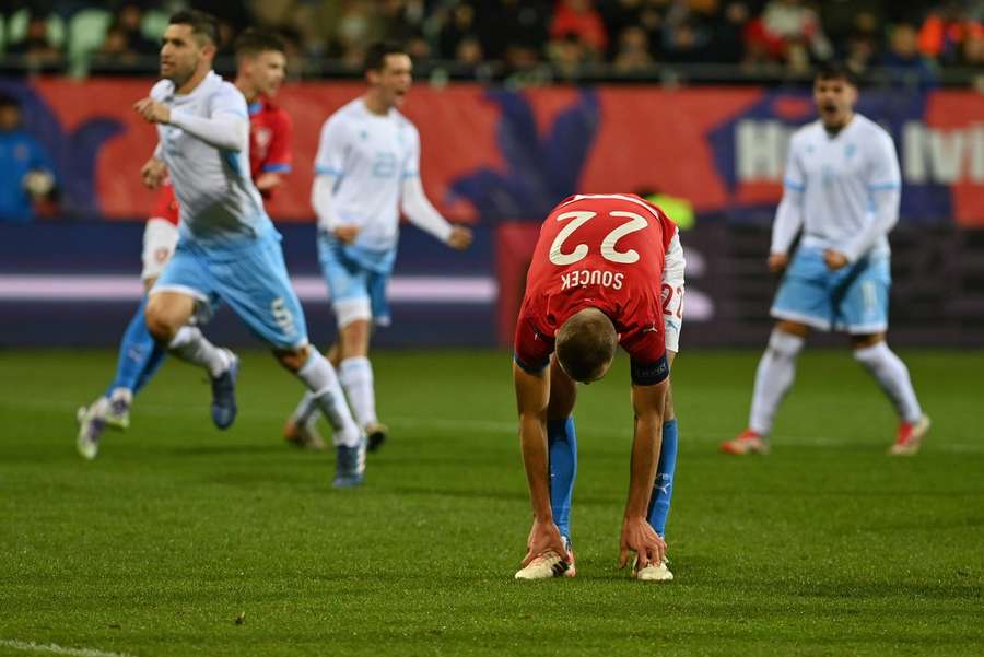 Souček dal jediný gól, spokojený ale nejspíš nebyl.