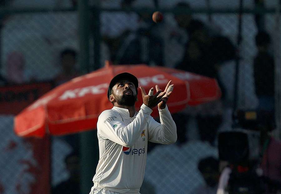 Abdullah Shafique pictured fielding