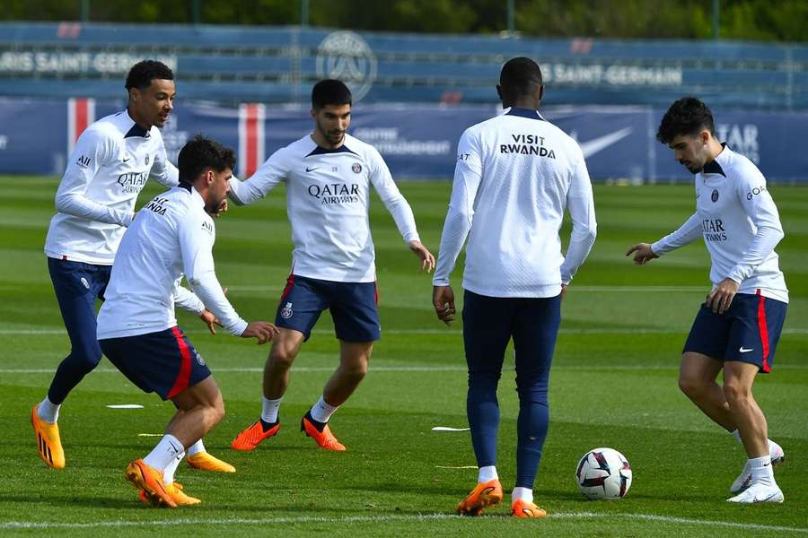 O treino do PSG