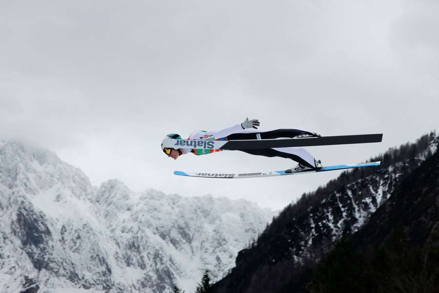 Slovenia's Domen Prevc in action in Planica Slovenia's Domen Prevc in action in Planica