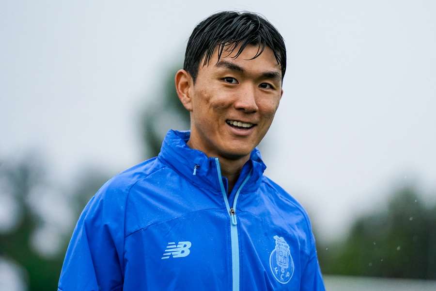 Hwang In-beom no treino desta quarta-feira