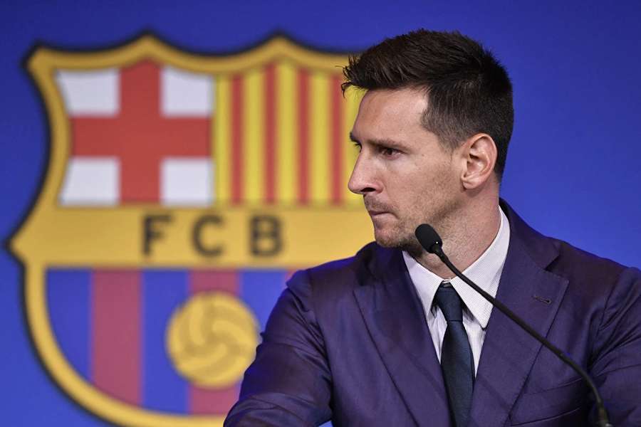 Messi v roce 2021, kdy Barcelonu opustil. Messi v roce 2021, kdy Barcelonu opustil.