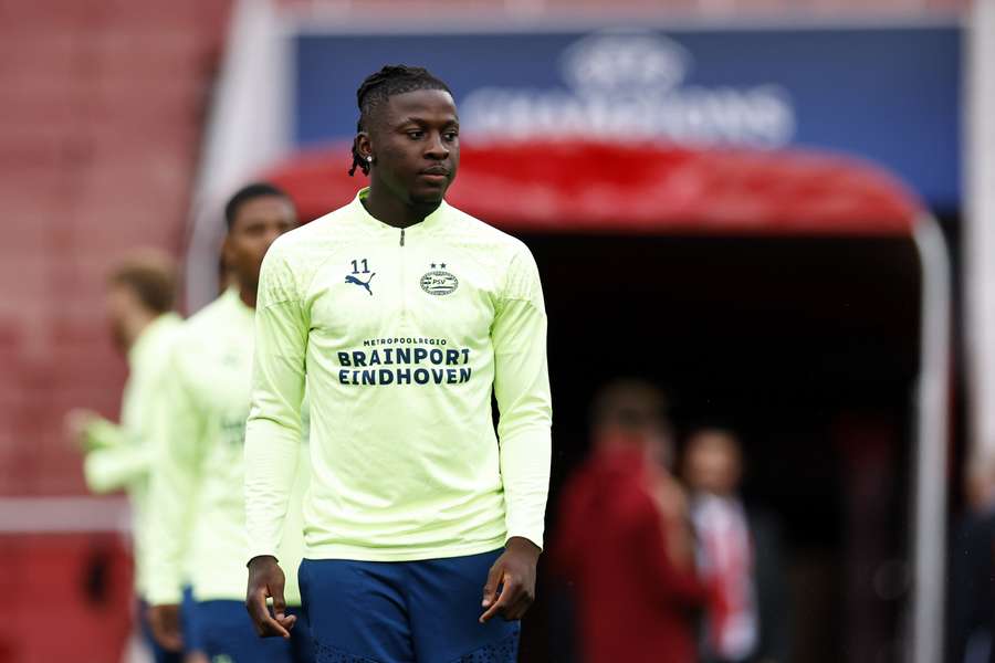 Johan Bakayoko op een training
