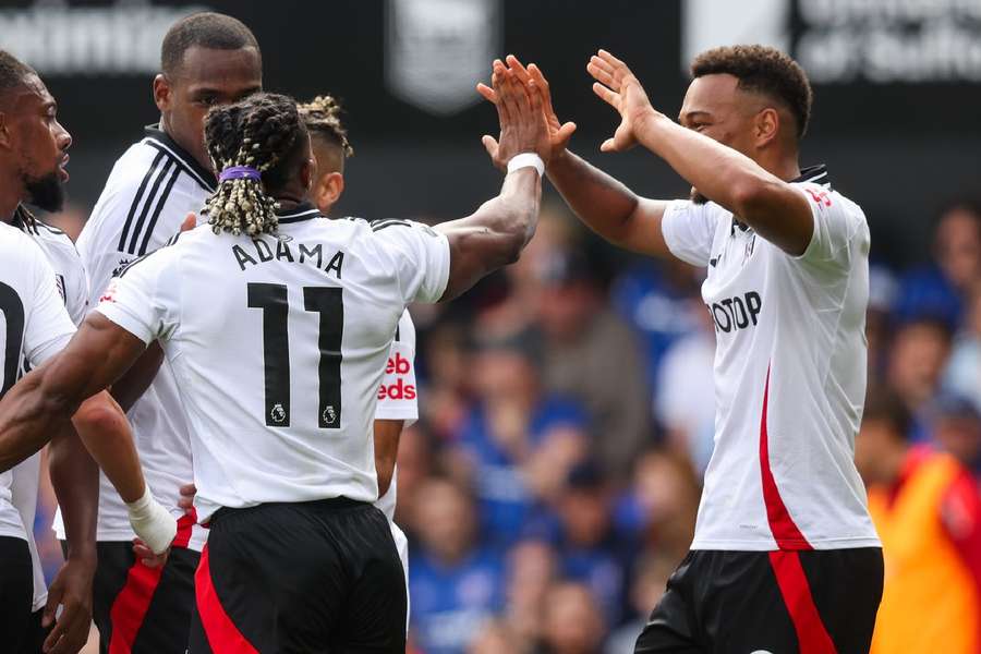 Traore celebrates his equaliser