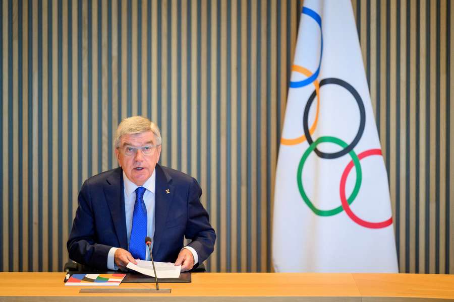 Thomas Bach spoke at an online conference to say he has full confidence in French authorities