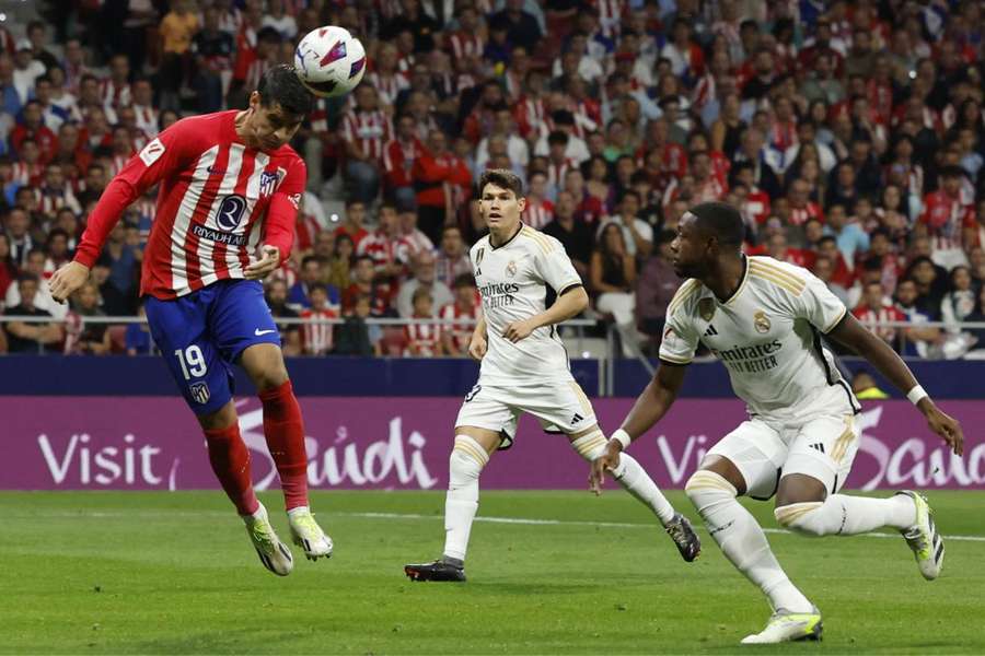 Uno de los despistes de Alaba fue en el primer gol de Morata.
